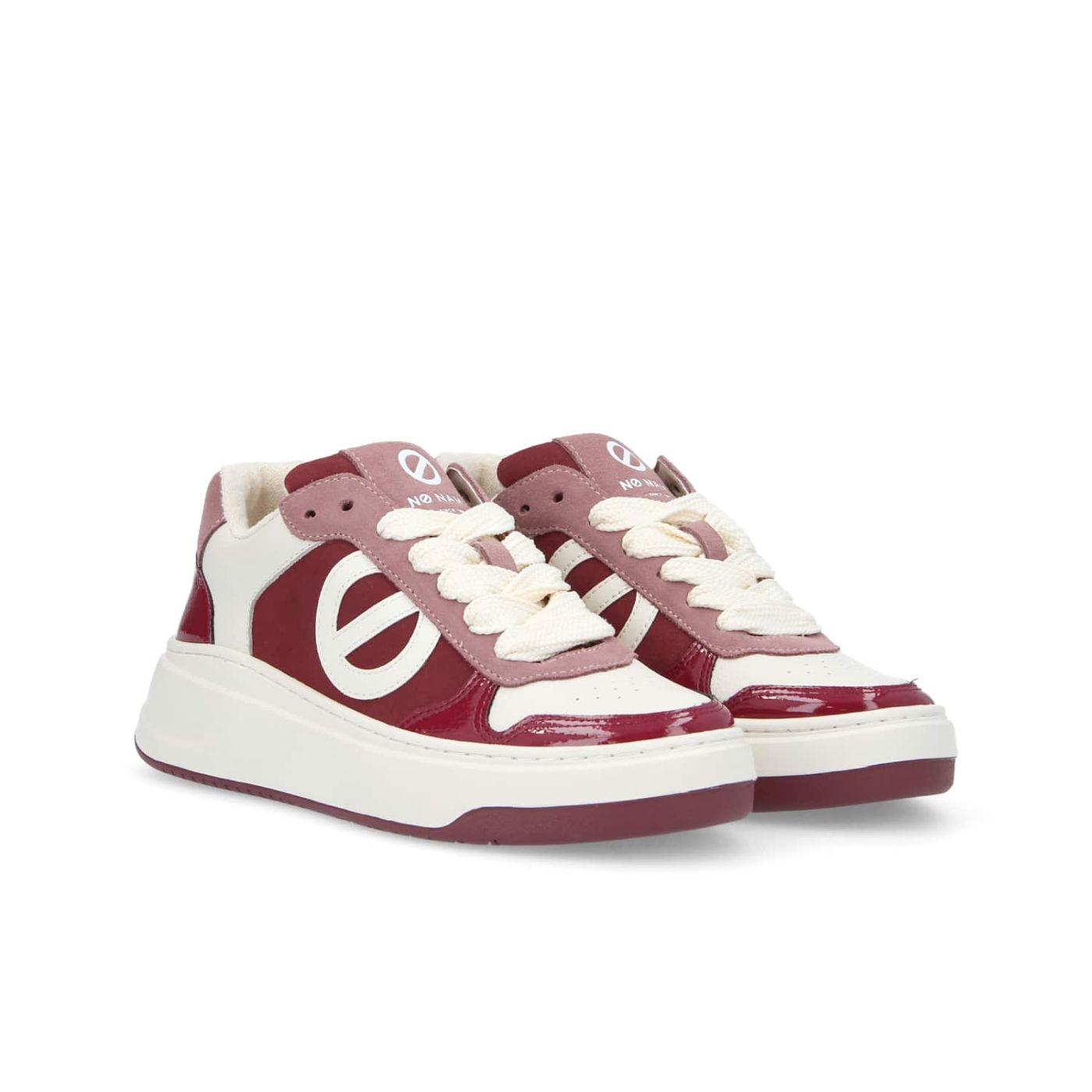 BRIDGET SNEAKER W  -  SDE/GRAIN/CRUMP  - BORDEAUX/BIANCO SPORCO